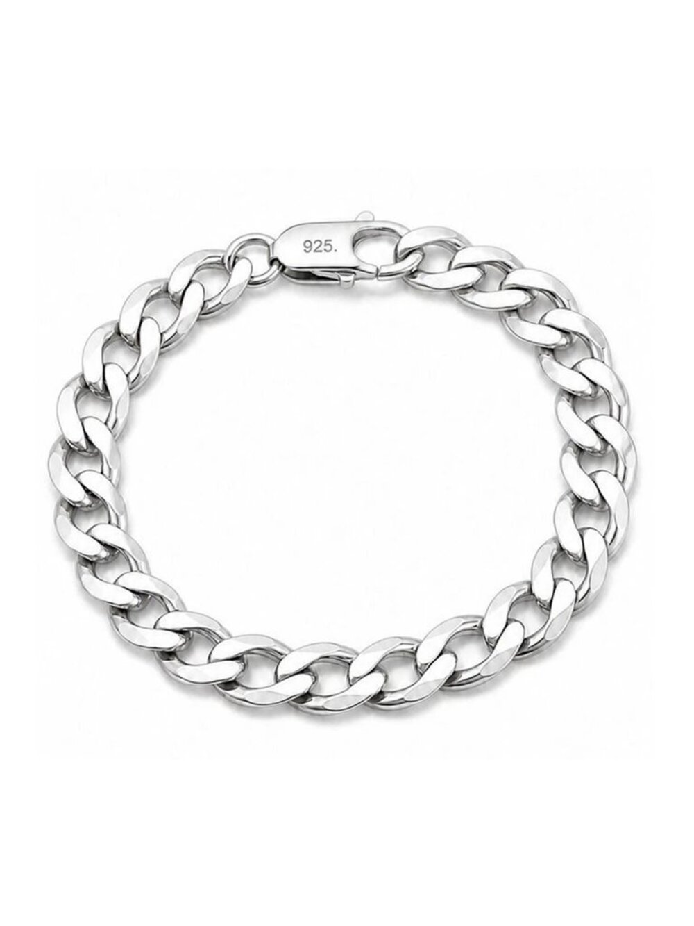 Cuban Link Bracelet .925 Sterling Silver